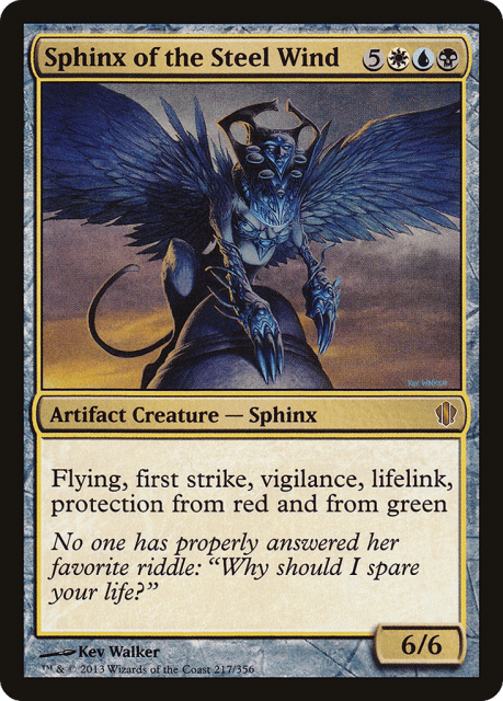 Sphinx of the Steel Wind (217) — Commander 2013