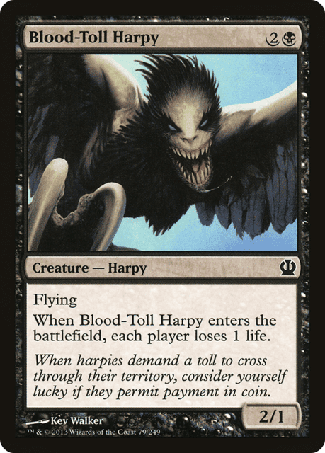 Blood-Toll Harpy (79) — Theros
