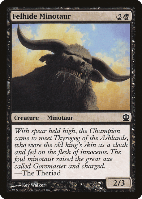 Felhide Minotaur (87) — Theros