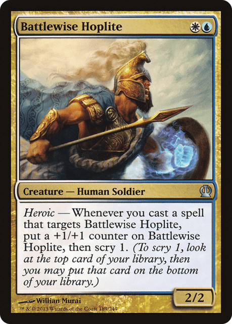 Battlewise Hoplite (189) — Theros