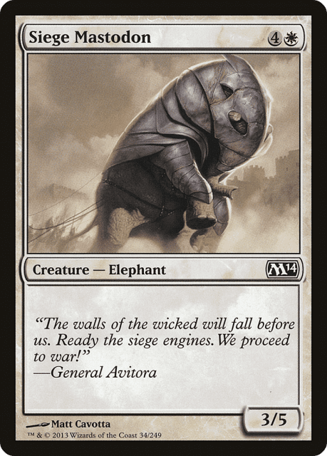 Siege Mastodon (34) — Magic 2014
