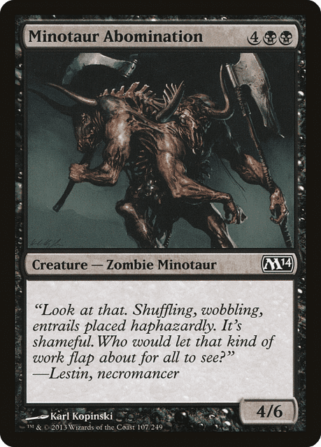 Minotaur Abomination (107) — Magic 2014