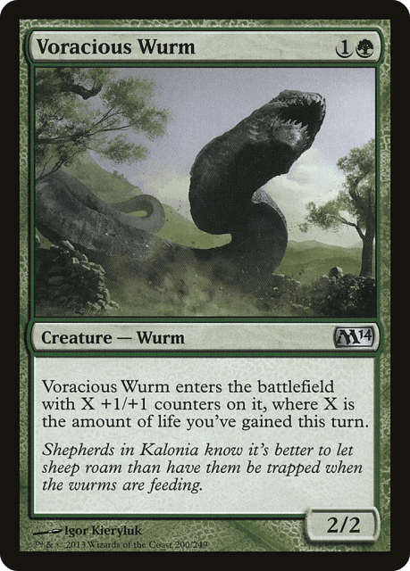 Voracious Wurm (200) — Magic 2014