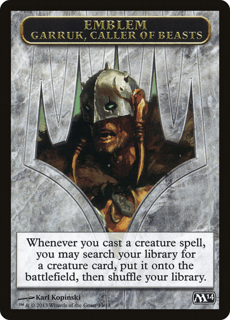 Garruk, Caller of Beasts Emblem (13) — Magic 2014