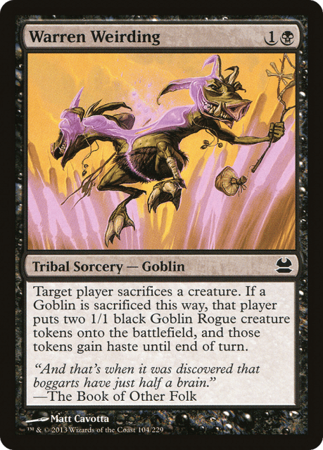 Warren Weirding (104) — Modern Masters