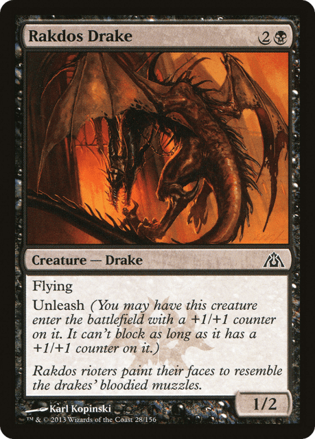Rakdos Drake (28) — Dragon's Maze