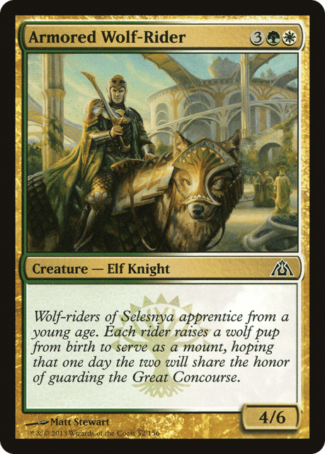 Armored Wolf-Rider (52) — Dragon's Maze