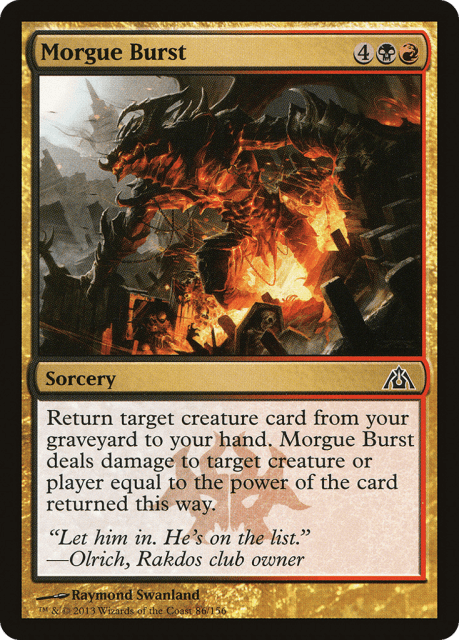 Morgue Burst (86) — Dragon's Maze