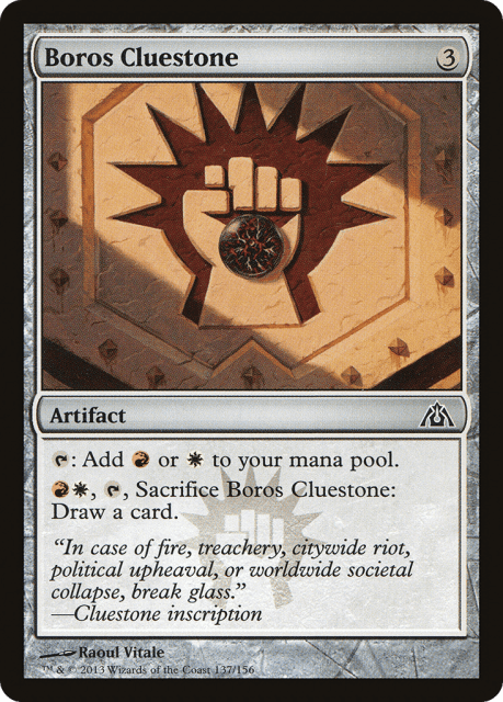 Boros Cluestone (137) — Dragon's Maze