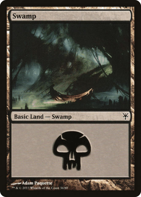 Swamp (36) — Duel Decks: Sorin vs. Tibalt