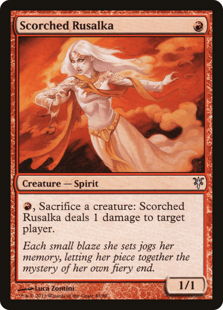 Scorched Rusalka (43) — Duel Decks: Sorin vs. Tibalt