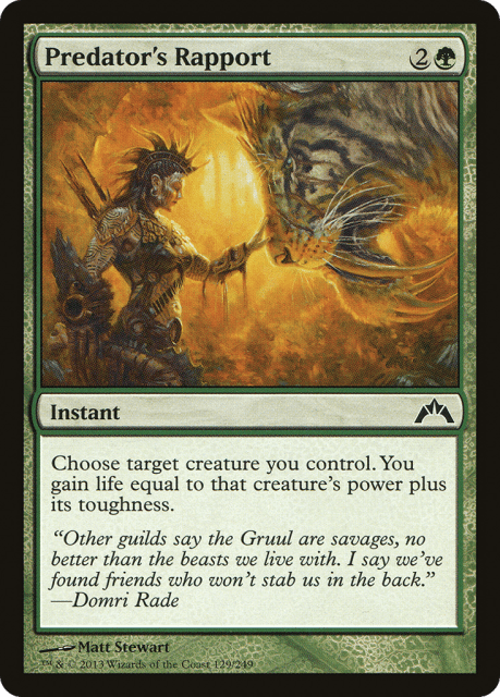Predator's Rapport (129) — Gatecrash