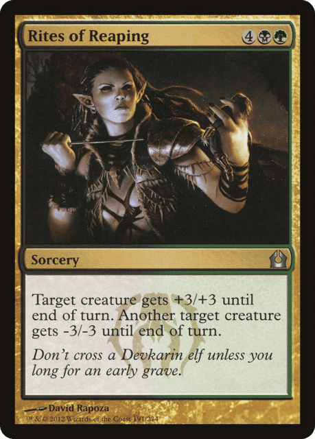 Rites of Reaping (191) — Return to Ravnica