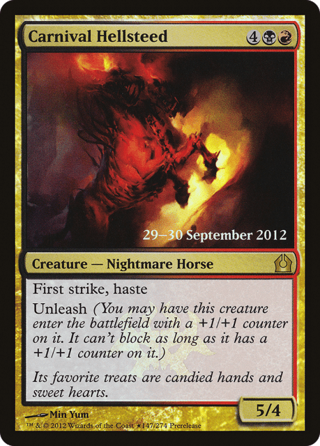 Carnival Hellsteed (147★) — Return to Ravnica Promos