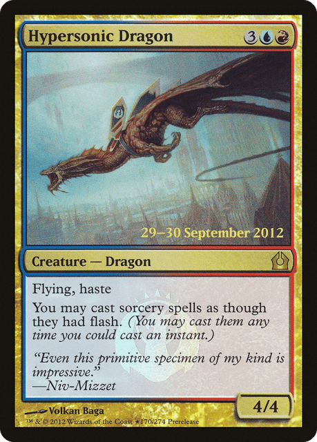Hypersonic Dragon (170★) — Return to Ravnica Promos