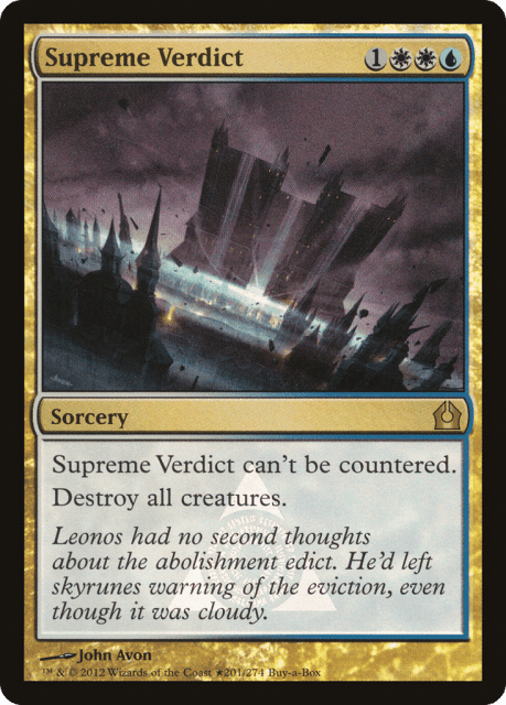 Supreme Verdict (201★) — Return to Ravnica Promos