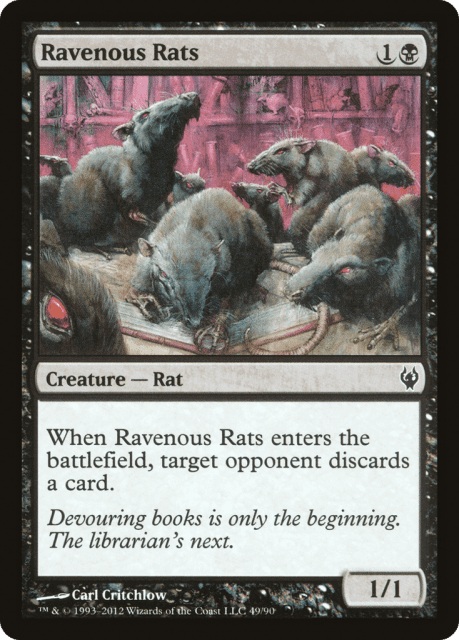 Ravenous Rats (49) — Duel Decks: Izzet vs. Golgari
