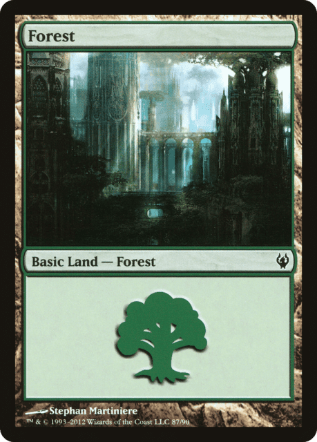 Forest (87) — Duel Decks: Izzet vs. Golgari
