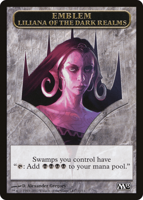 Liliana of the Dark Realms Emblem (11) — Magic 2013