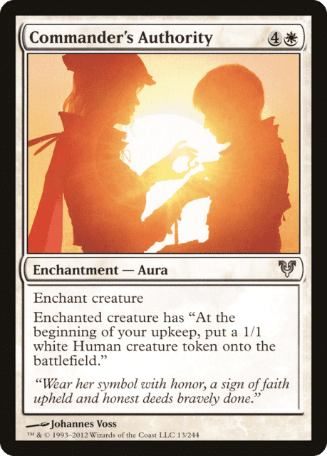 Commander's Authority (13) — Avacyn Restored