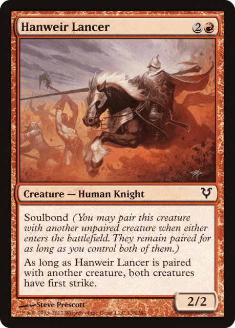 Hanweir Lancer (138) — Avacyn Restored