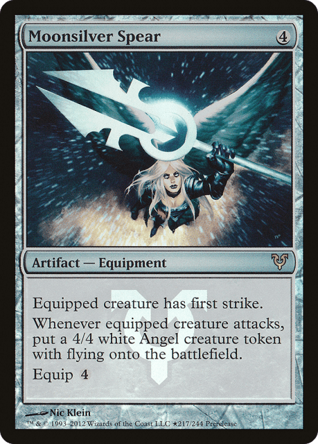 Moonsilver Spear (217★) — Avacyn Restored Promos