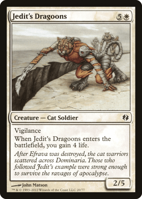 Jedit's Dragoons (20) — Duel Decks: Venser vs. Koth