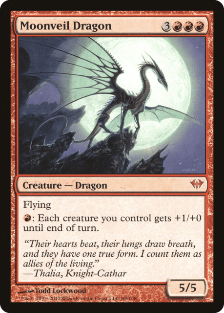 Moonveil Dragon (99) — Dark Ascension