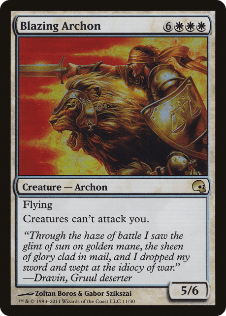 Blazing Archon (11) — Premium Deck Series: Graveborn