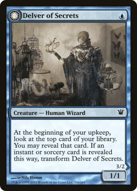 Delver of Secrets // Insectile Aberration (51) — Innistrad