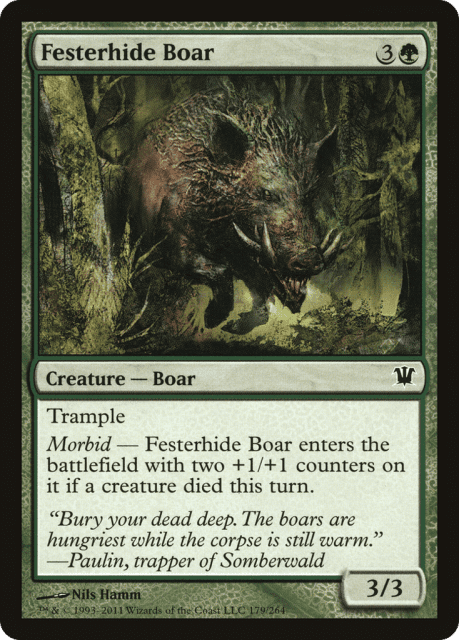 Festerhide Boar (179) — Innistrad