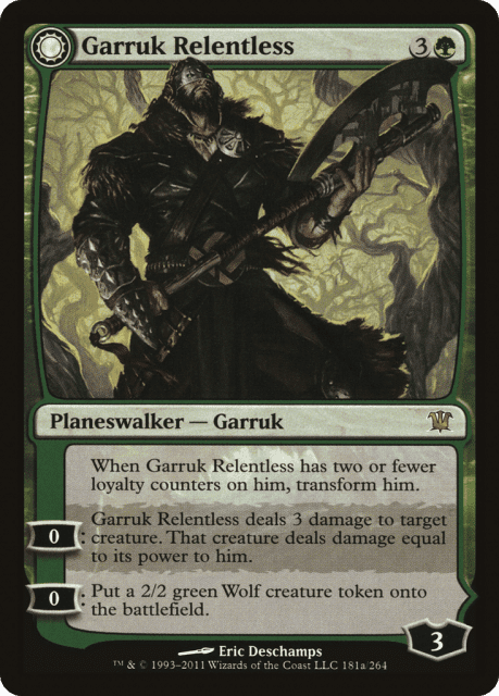 Garruk Relentless // Garruk, the Veil-Cursed (181) — Innistrad