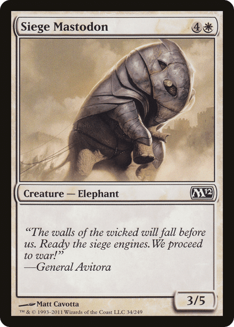 Siege Mastodon (34) — Magic 2012