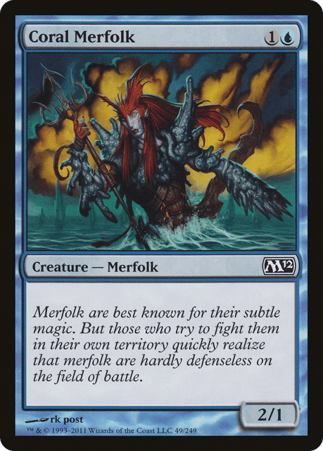 Coral Merfolk (49) — Magic 2012