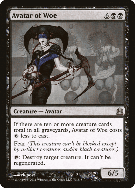 Avatar of Woe (73) — Commander 2011