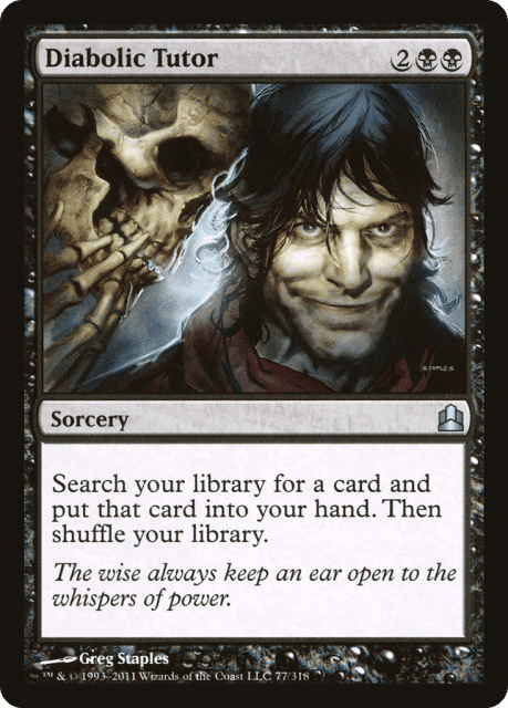 Diabolic Tutor (77) — Commander 2011