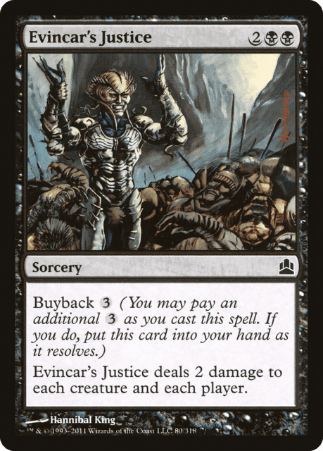 Evincar's Justice (80) — Commander 2011