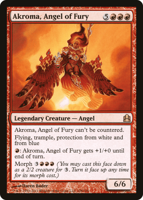 Akroma, Angel of Fury (108) — Commander 2011