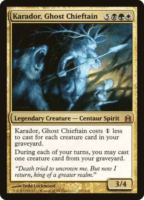 Karador, Ghost Chieftain (207) — Commander 2011