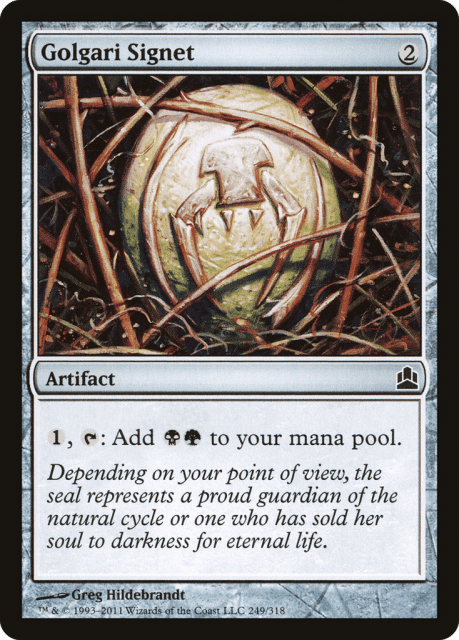 Golgari Signet (249) — Commander 2011