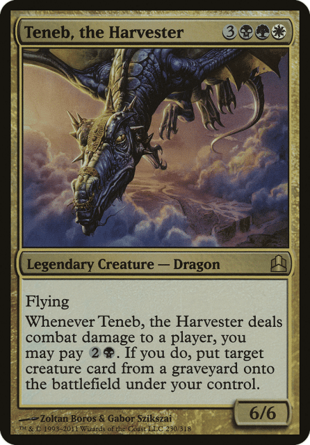 Teneb, the Harvester (230) — Commander 2011 Oversized