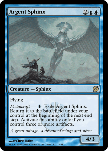 Argent Sphinx (13) — Duel Decks: Mirrodin Pure vs. New Phyrexia