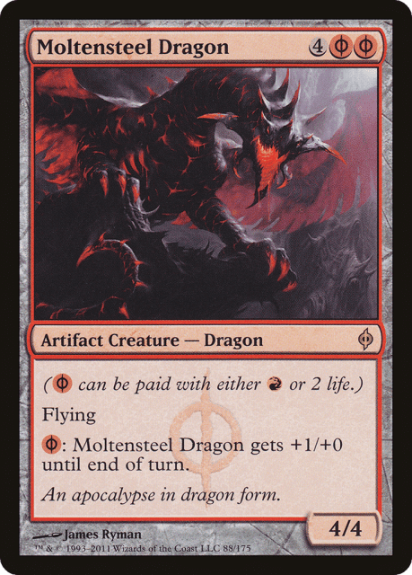 Moltensteel Dragon (88) — New Phyrexia