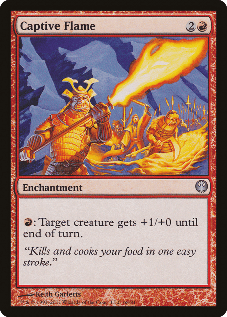 Captive Flame (68) — Duel Decks: Knights vs. Dragons