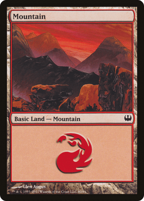 Mountain (80) — Duel Decks: Knights vs. Dragons