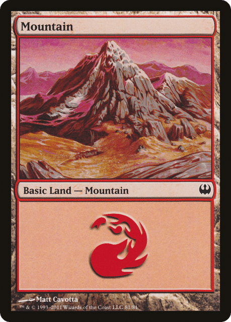 Mountain (81) — Duel Decks: Knights vs. Dragons