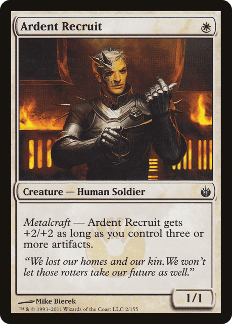 Ardent Recruit (2) — Mirrodin Besieged