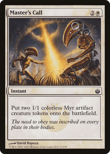Master's Call (13) — Mirrodin Besieged