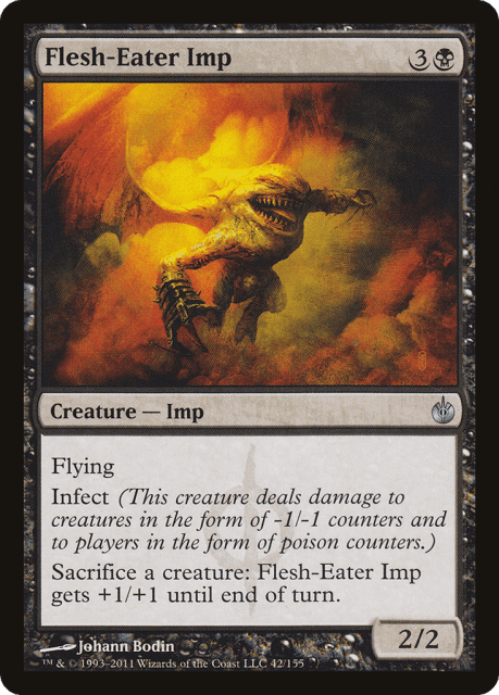 Flesh-Eater Imp (42) — Mirrodin Besieged