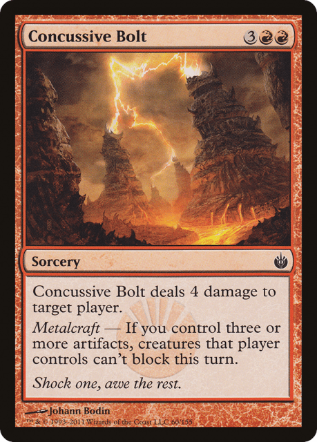 Concussive Bolt (60) — Mirrodin Besieged